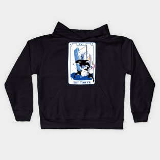 The Tower Orca Tarot Card Kids Hoodie